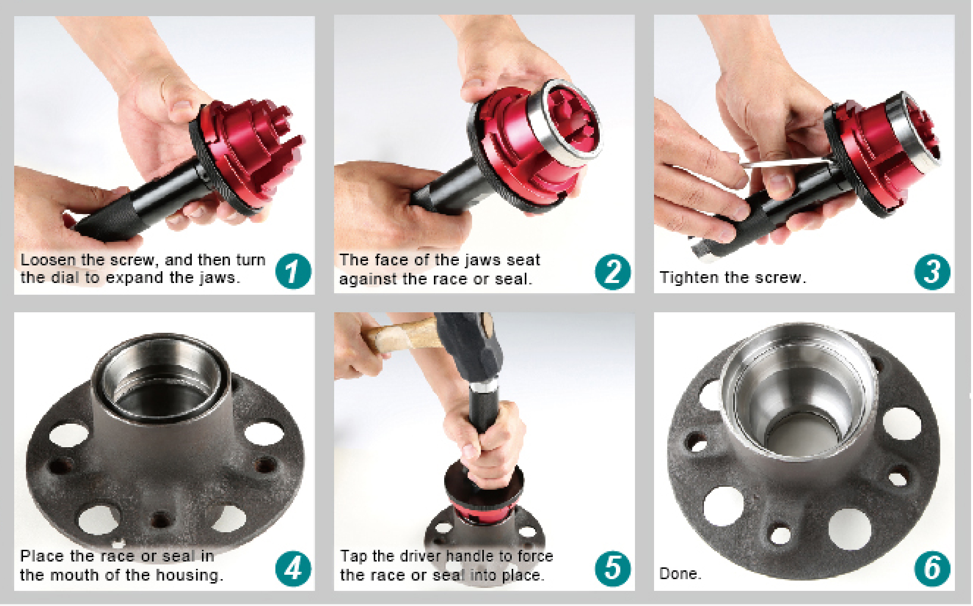 Master Bearing Race & Seal Driver ( Adjustable )